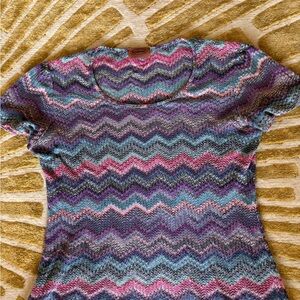 Missoni Multicolor Zigzag Knit Top